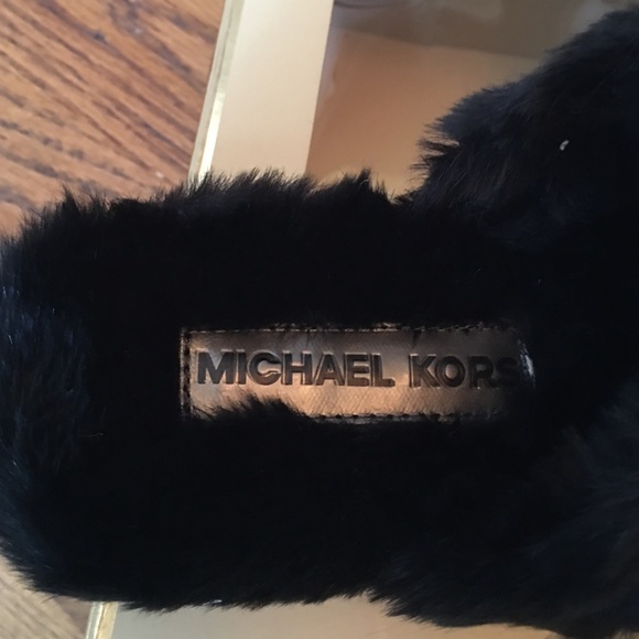 Michael Kors House Slippers size 7 M  Red/Black - Picture 11 of 11